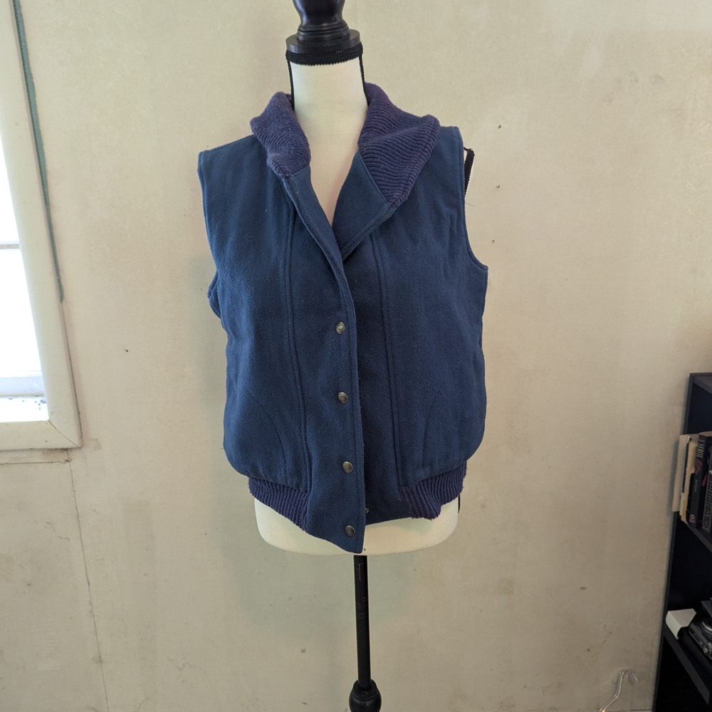 The Vermont Woman Blue Vest